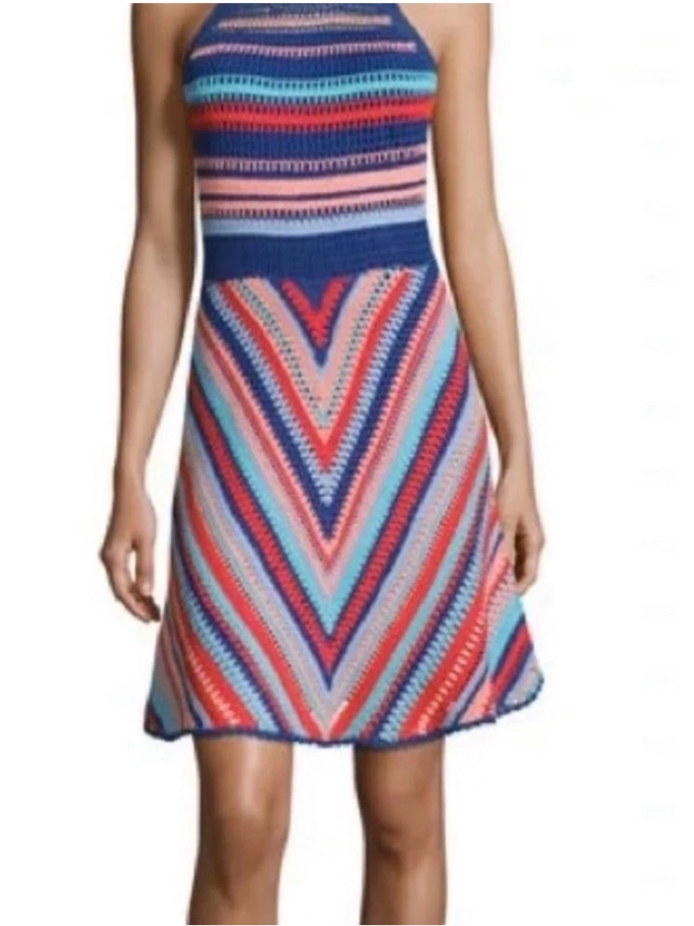 Parker Striped Crochet Dress